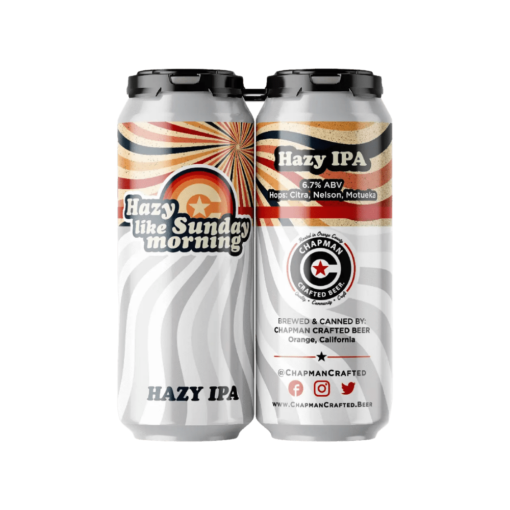 Chapman Crafted Hazy Like Sunday Morning Hazy IPA 4-Pack Cans