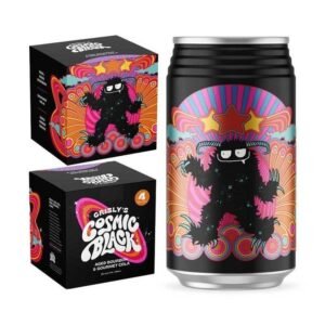 Grisly’s Cosmic Black Aged Bourbon & Gourmet Cola 4-Pack