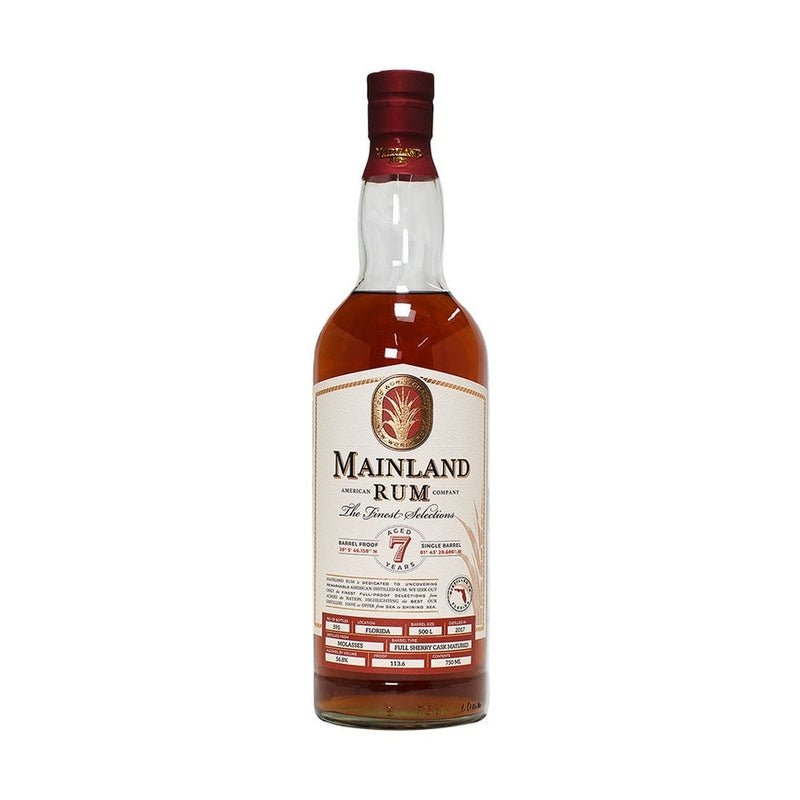 Mainland American Rum Co. Florida 7 Year Old Sherry Cask Rum