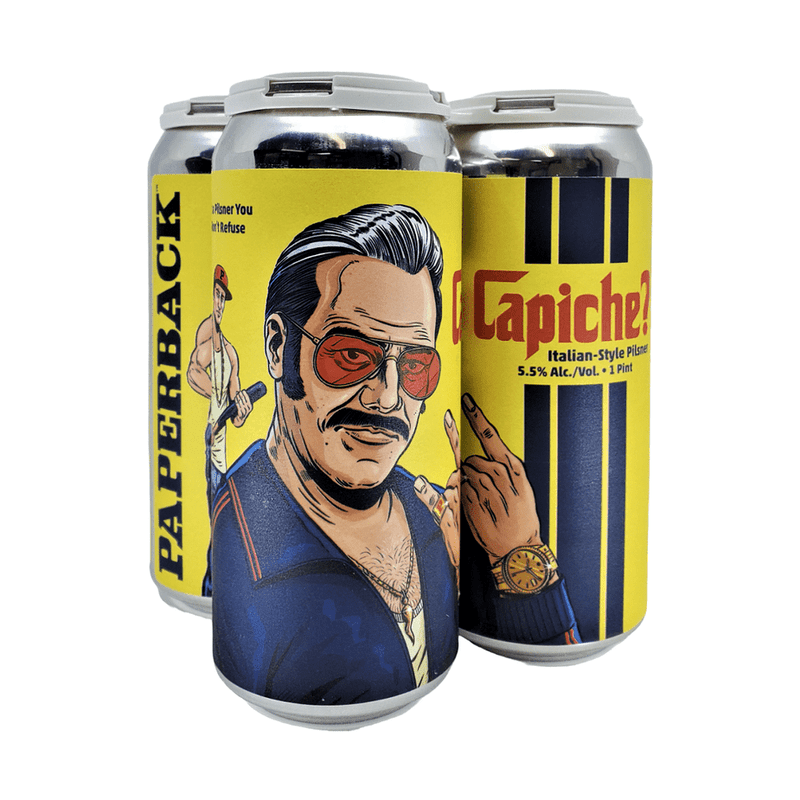 Paperback Brewing Co. Capiche? Italian-Style Pilsner Beer 4-Pack
