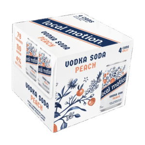 Local Motion – Peach Vodka Soda 4-Pack