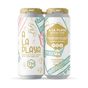 Trademark Brewing A La Playa Lager 4pkin 0